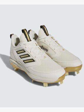 •ADIDAS• Performance Purehustle 3 Elite Cleats >> off white/gold/black NWOB